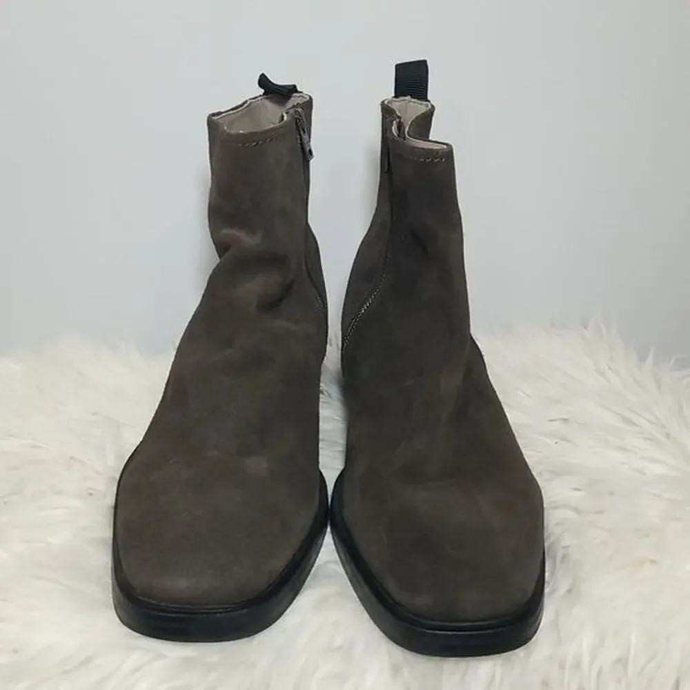 AllSaints Seth Suede Chelsea Boots Bitter Chocolate Men's Size 12 EU 45 NWT